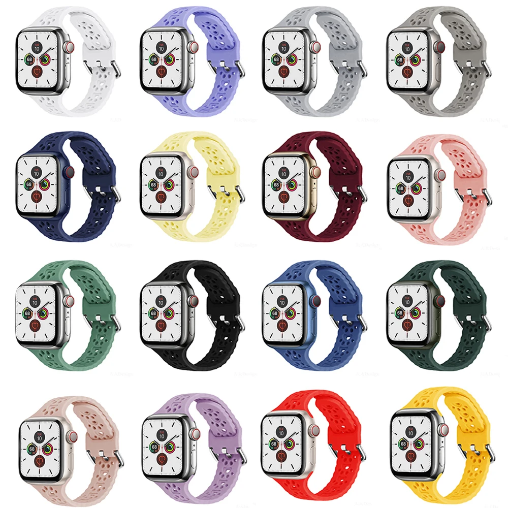 Sport Strap For Apple Watch Series 7 Band 45mm 41mm correa 38mm 42mm Silicone cat paw smart bracelet iwatch SE 6 5 4 3 44mm 40mm