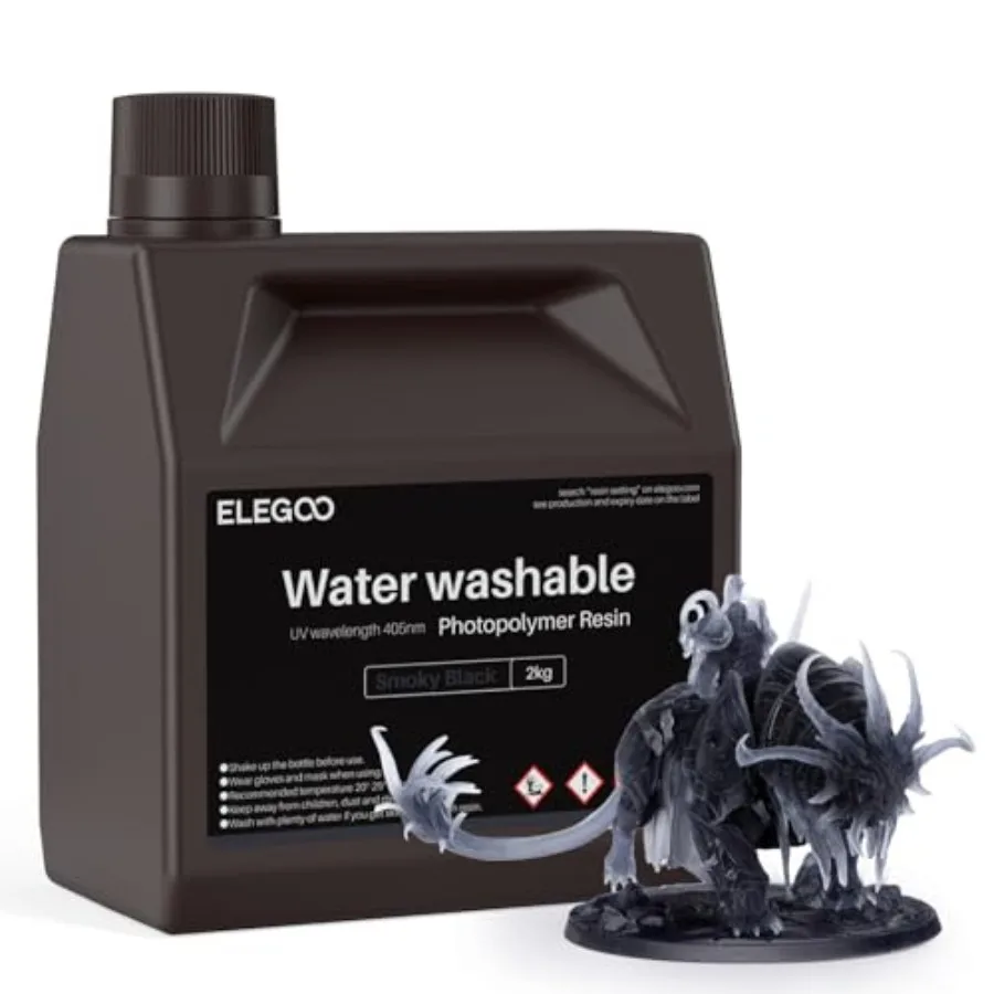 

Water washable 3D printer resin for LCD UV-curing applications photopolymer material gray color easy cleanup without alcohol