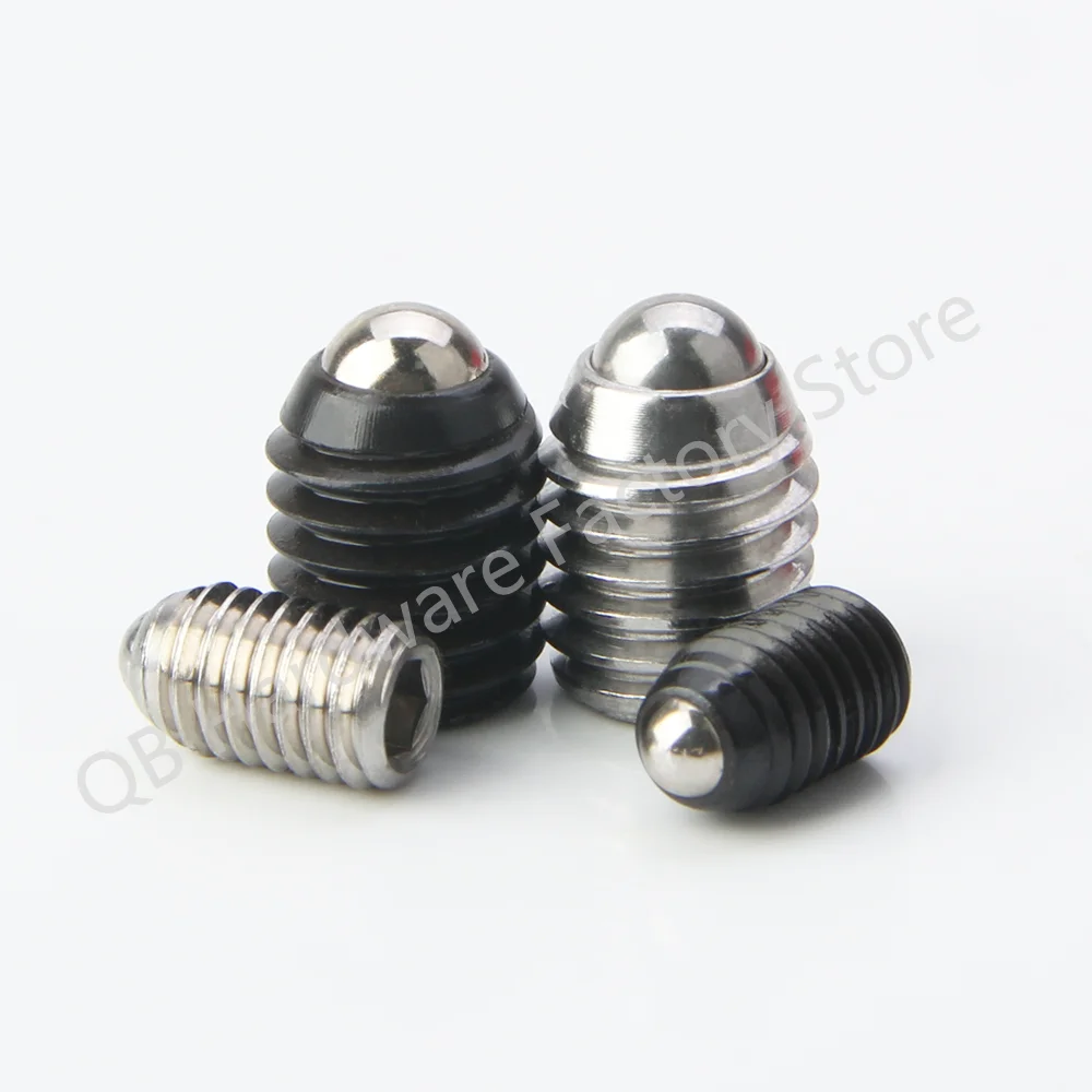 In Stock QB414.1 Ball Spring Plunger Hex Socket Allen Stainless Steel/Carbon Steel Miniature Ball Plunger Ball Point Set Screw