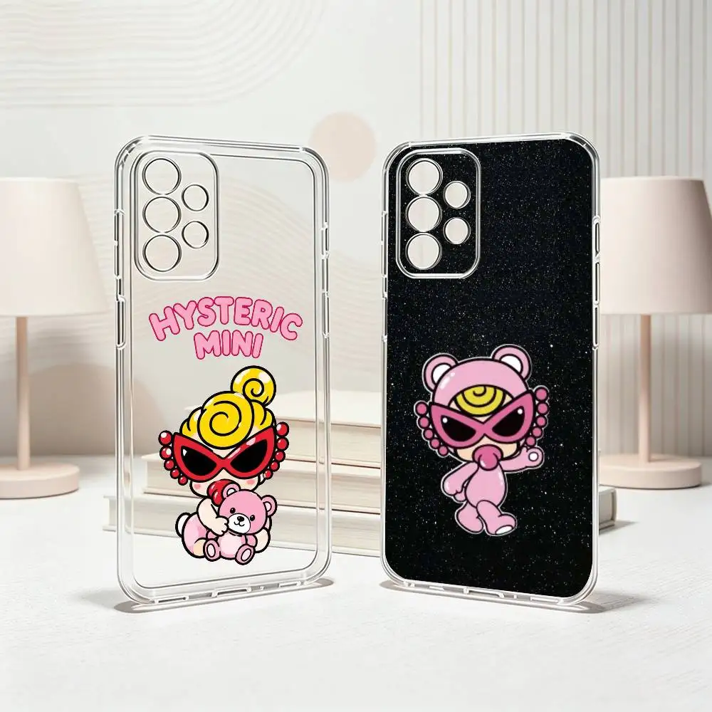 H-Hysteric-Mini logo  Phone Case Transparent Silicone Soft For Samsung S25,S24,S21,S22,S23,S30,Ultra,S20,Plus,Fe Gift