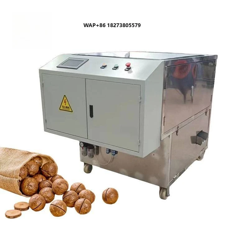 Industrial Stainless Steel Electric Plus Pneumatic Nut Splitting Machine Macadamia Nut Shelling and Cracking Machine