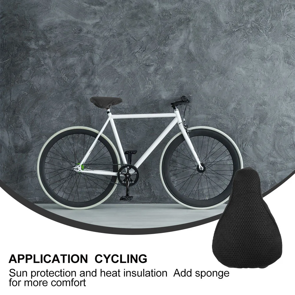 2Pcs Mesh Bike Seat Covers Breathable Saddle Cushion Sunblock Shockproof Cycling Accessory Bike Saddle Cover Sunblock Seat Cover