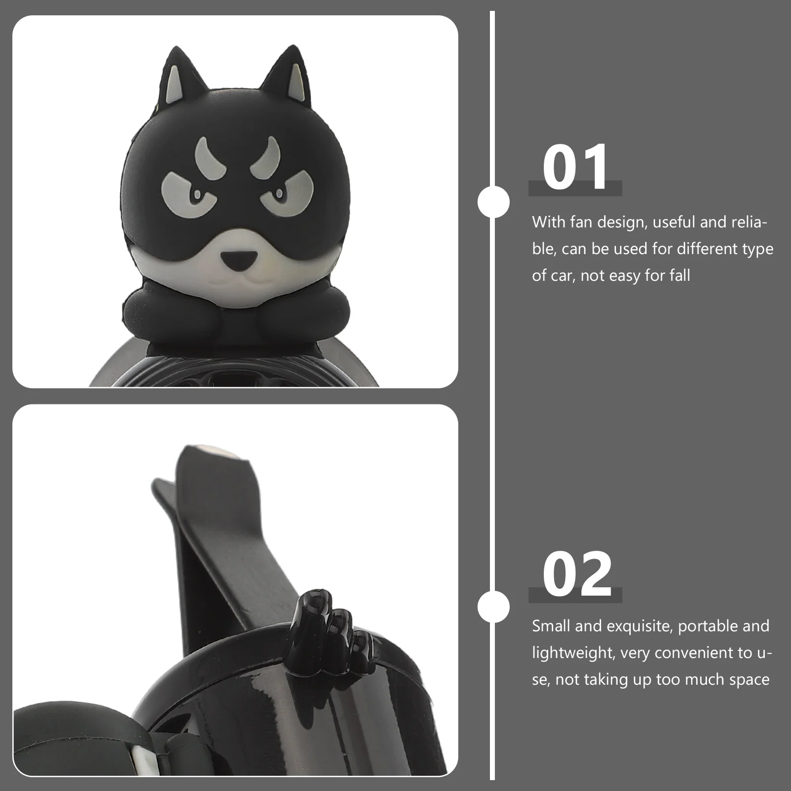 

Car Air Freshener Cartoon Shape Small Fan Durable ABS Material Car Diffuser Decoration Aromatherapy Perfume Fan