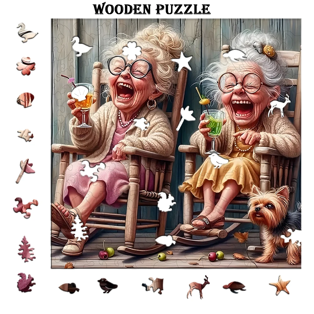 Premium Wooden Puzzle for Adults | Unique Irregular Animal Design with Vibrant Colors | Brain Teaser, Home Decor & Ideal Gift fo