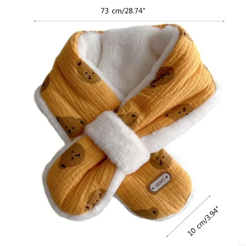 X5xe schattige cartoonbeer baby sjaal warm en gezellige halsdoek herfst winteraccessoires