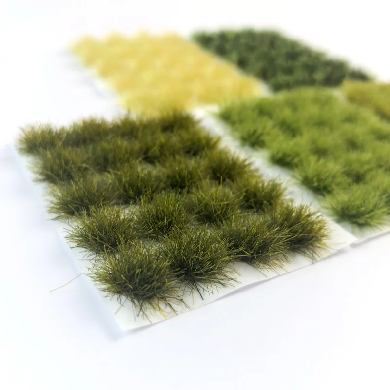 نموذج طاولة الرمل Microlandscape DIY مع دعم لاصق مصنوع يدويًا 10 مم مادة نموذج مشهد العشب الصغير