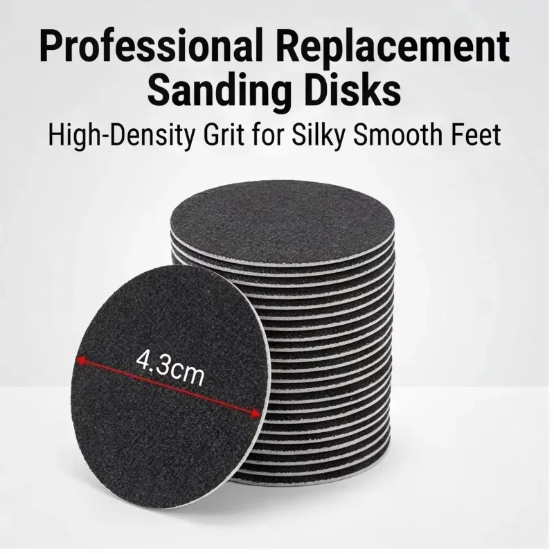 Professional Foot Management Set,Electric Foot Angular Remover with 60 Replaceable Discs , Rigidity Removal Tool