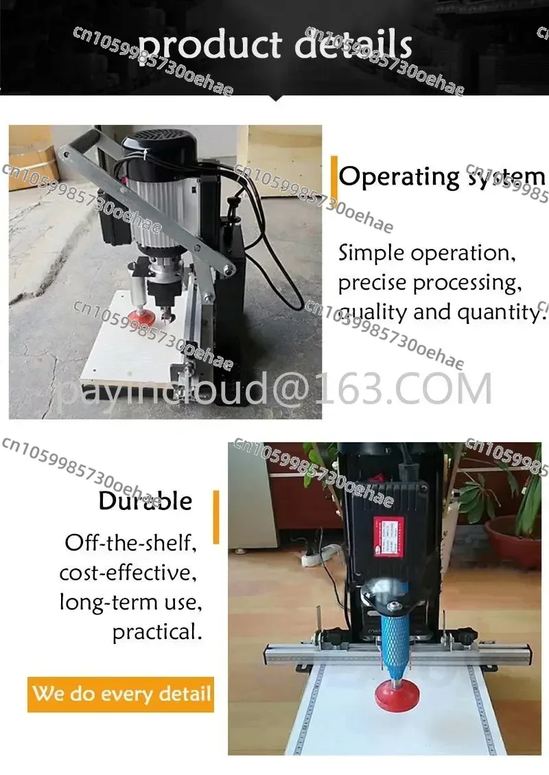 Woodworking Hinge Drill Portable Cutting Machine Three in One CNC Multi-function Semi-automatic Drilling Machine Lathe DIY Tool