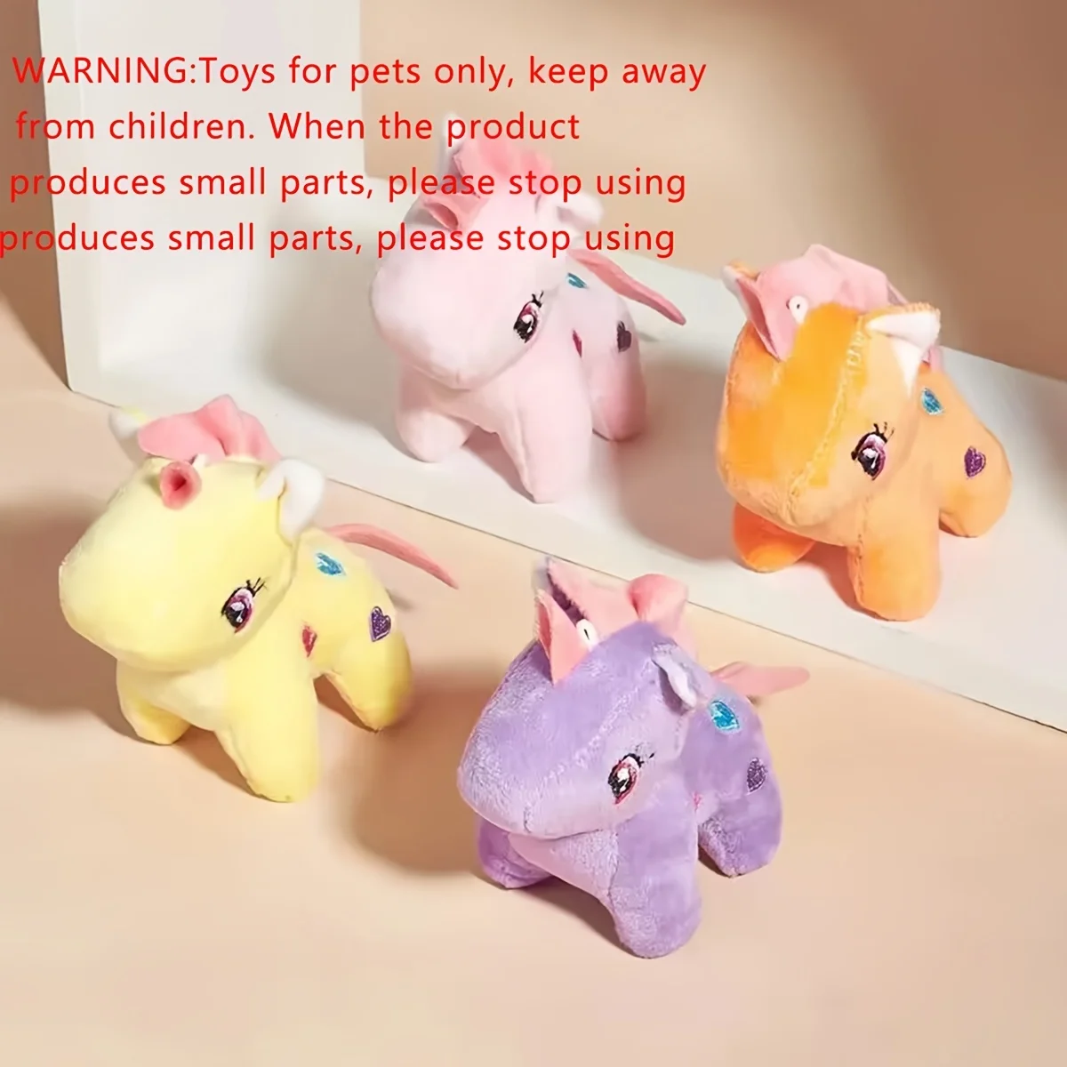 1pc- colorful unicorn shaped plush toy for dogs to play with interactive teeth grinding and cleaning