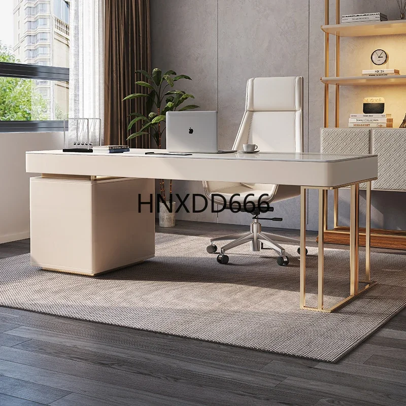 Slate desk Small apartment study office Home integrated desk