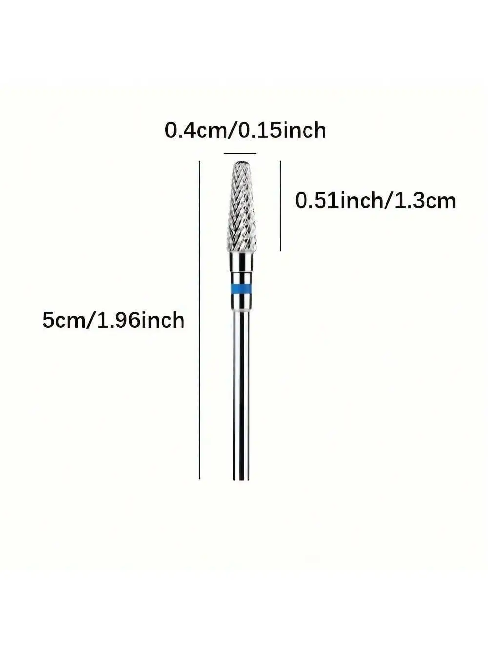 ดอกสว่านเล็บทรงกรวยทังสเตนคาร์ไบด์ 1/5 ชิ้น - เครื่องมือกำจัดหนังกำพร้าความแม่นยำสูงสำหรับตะไบเล็บไฟฟ้าและการทำความสะอาดหนังกำพร้า