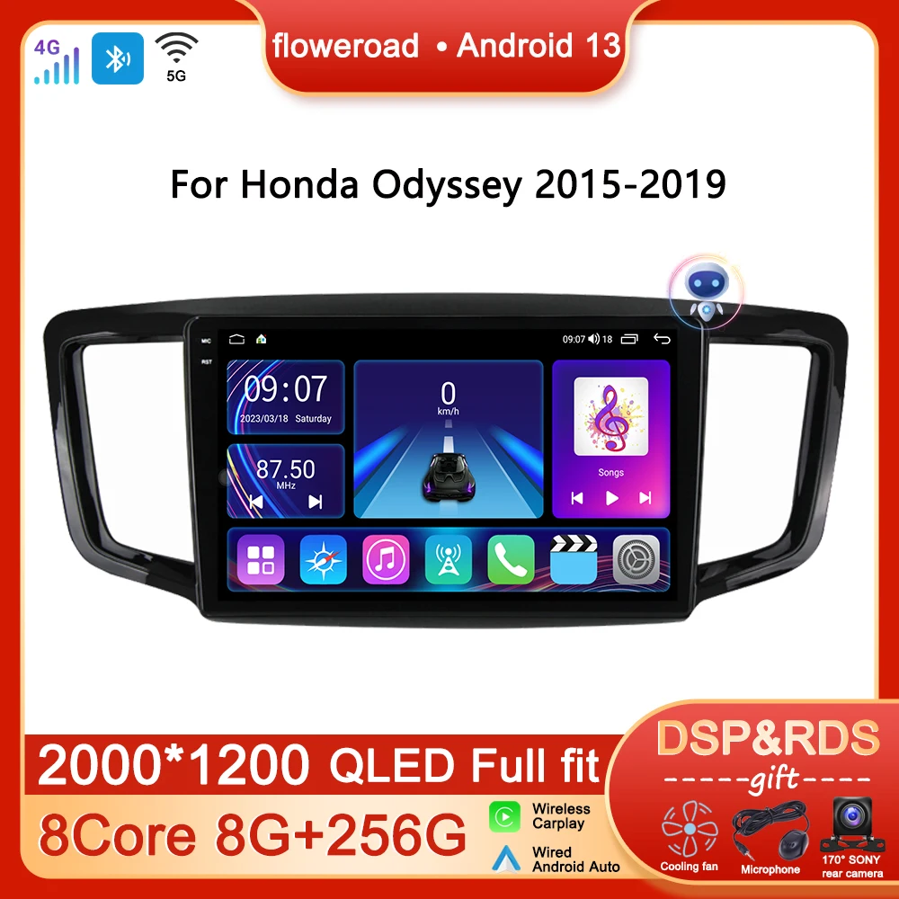 

Intelligent System Autoradio For Honda Odyssey 2015 - 2018 2019 Android Car Radio Multimedia Player GPS Navigation Apple Carplay