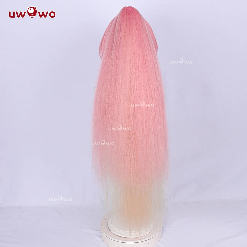 UWOWO Aemeath Wig Game Wuthering Waves WuWa Aemeath Cosplay Wig Long Hair Pink Hair Halloween Wig view 3