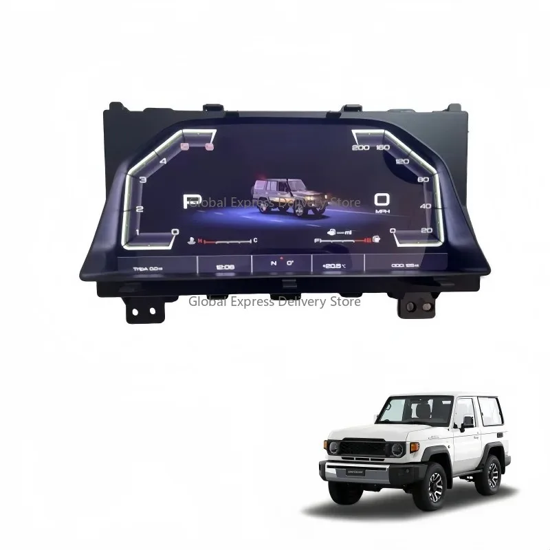 

12.3inch New LC71 76 78 79 Car LCD Instrument Screen ABS Material Dedicated Panel Interior Upgra