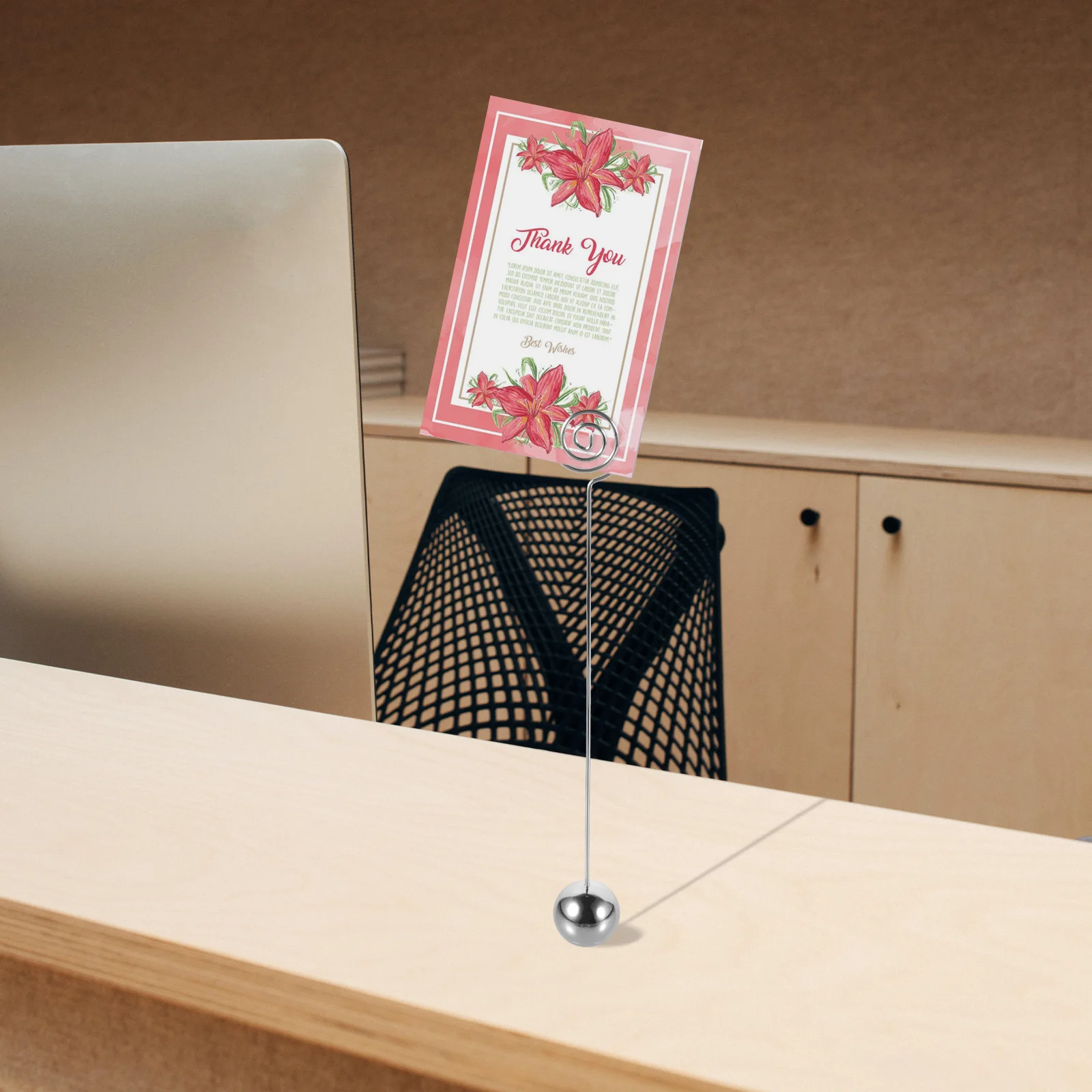 

Table Number Stand Wire Memo Holder Desktop Office Document Photo Frame