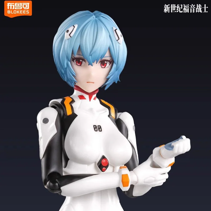 Blokees Neon Genesis Evangelion Actionfigur Rebuild of Evangelion Ayanam Rei Mari Makinami Illustrious Model Zusammengebautes Spielzeug Gif