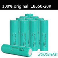 Original 18650 Lithium Rechargeable Battery 3.7V 2000mAh High Capacity for GTL Evrefire Flashlight New & Compatible