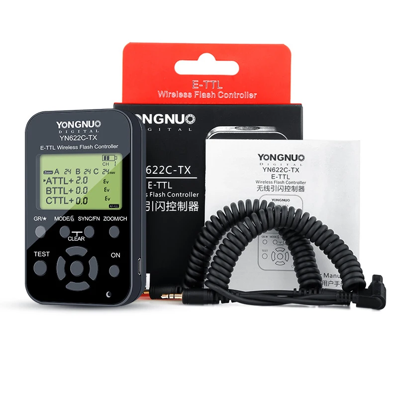 Yongnuo YN622C-TX YN622C II Transmitter Receiver 2.4G TTL HSS Wireless Flash Trigger YN622-TX for Canon 5DIV 7D 600EX 580EX II