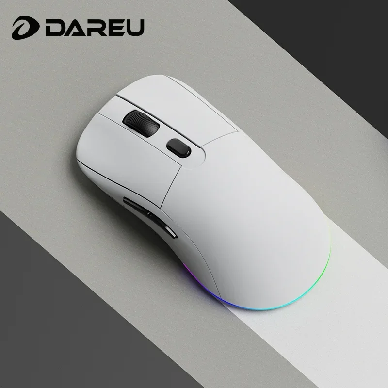 Dareu Em903 Mouse Dual Mode Wireless Lightweight Rgb Backlight Ergonomics Gaming Mouse Pc Gamer Accessories Office Man Gifts