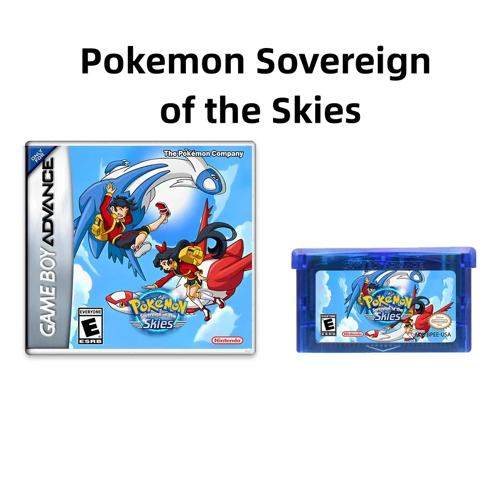 

GBA Pokemon Sky Lord Game Card Boxed American Art Cover Game Cartridge