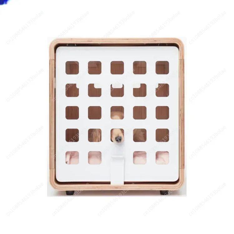 Pet Cage soft Dog Sliding Door Furniture Style Wood Wooden Wire Pet Home House Indoor Rustic Kennel Fable Dog Crate