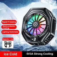 TL05 X156 Semiconductor Phone Cooler Powerful Cooling Magnetic Clip 2-in-1 Digital Display Mobile cooler for Gaming