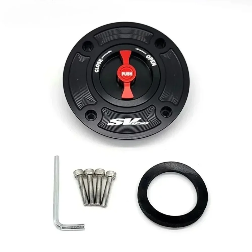 Para suzuki sv650 sv 650 1999-2002 2000 2001 keyless motocicleta tampa do tanque de gás combustível capa