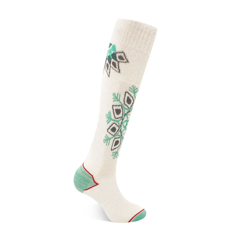 Calcetines de esquí de lana para hombre y mujer, medias de nieve para preservación del calor, para turismo, esquí, zonas rurales, invierno, 30