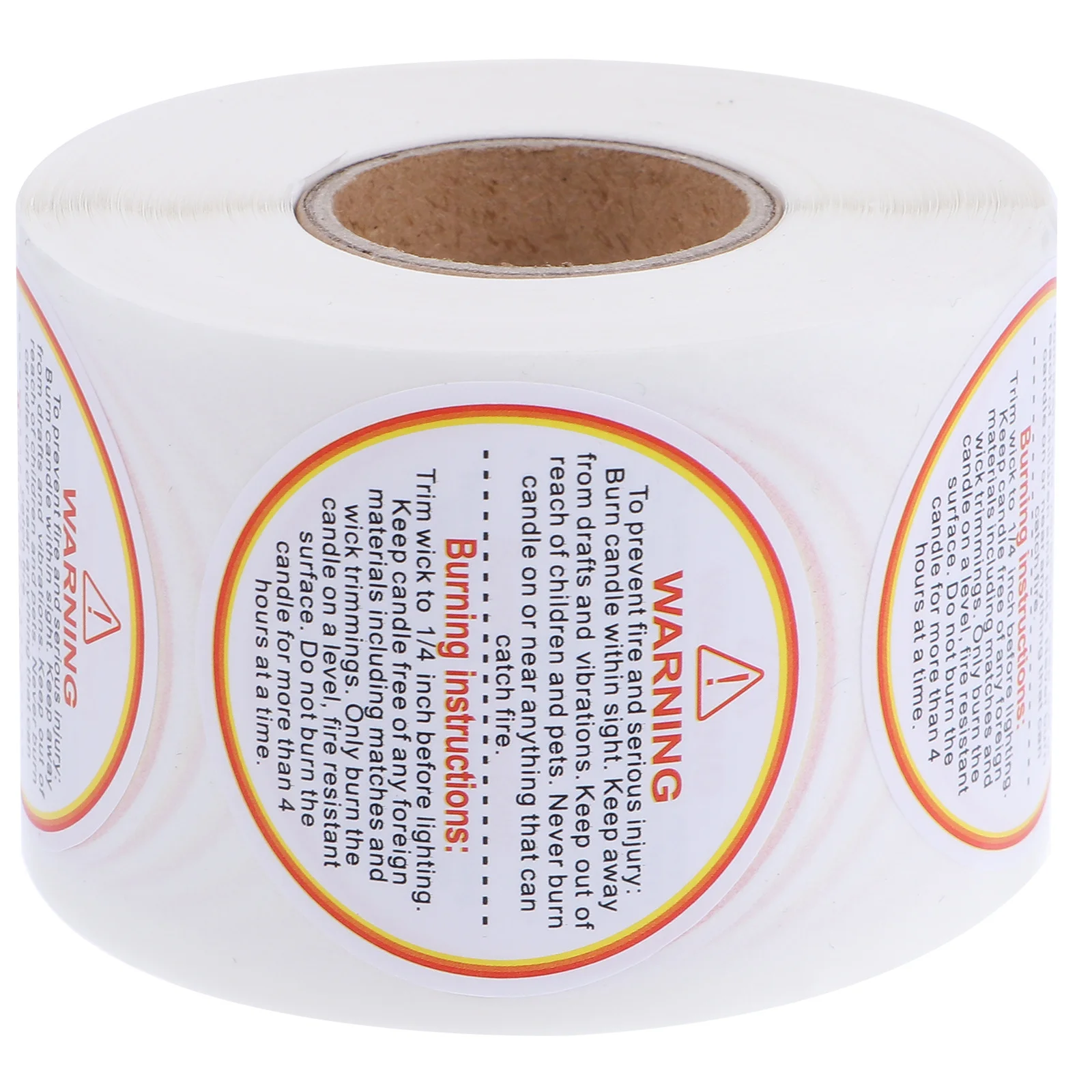 500Pcs Warning Sticker Label Removable Safety Decals Easy Use for Jar Adhesive Warning Decal Sticker