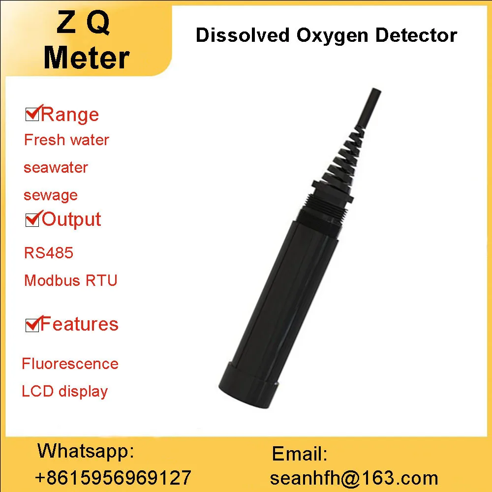 Sewage dissolved oxygen meter online dissolved oxygen detector aquaculture control dissolved oxygen sensor micro oxygen ug/L