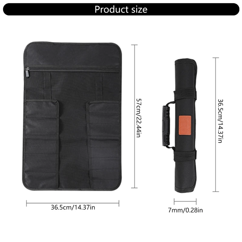 Borsa arrotolabile per attrezzi, piccola borsa per attrezzi resistente, custodie impermeabili