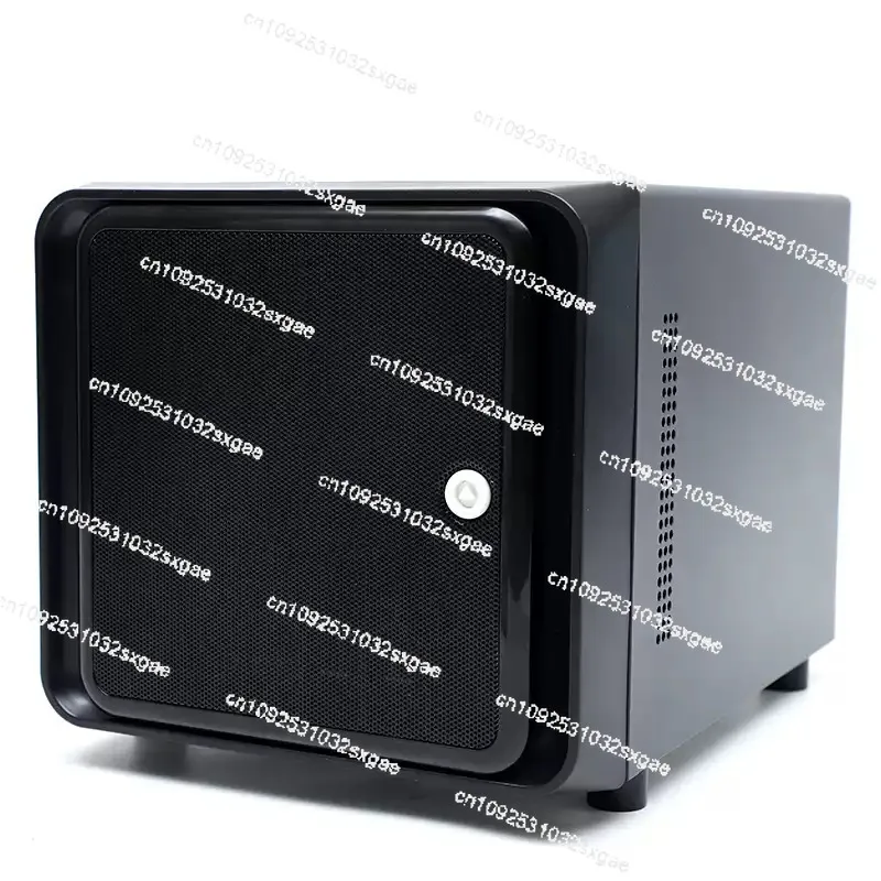 The new 4-slot hard disk NAS chassis supports mini ITX motherboard for home network storage.