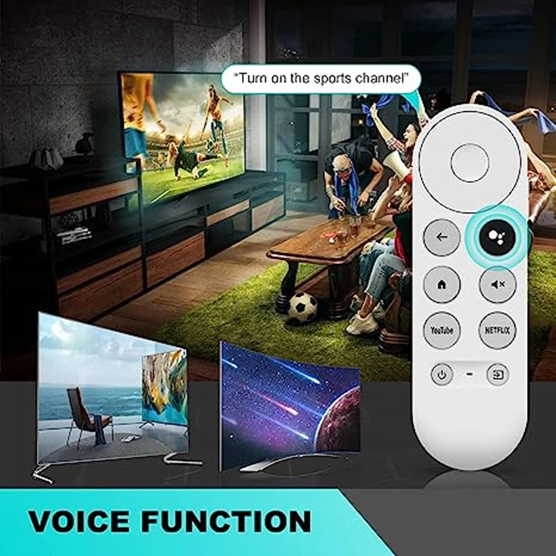 G9N9N Voice Bluetooth IR Remote Control Parts Accessories For Google TV Googlechromecast 2020 W3JD