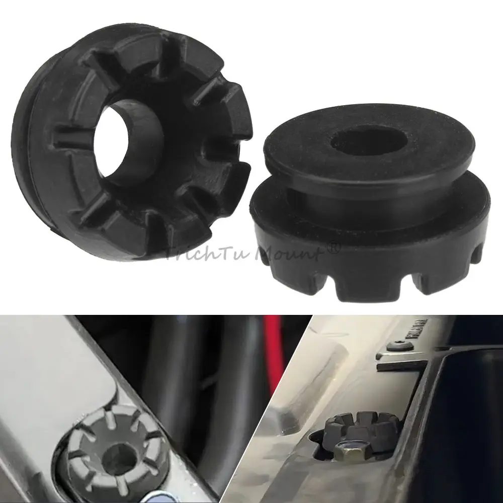 For Polaris RZR Ranger ACE RS1 General Sportsman 325 570 800 900 1000 2008-2021 2PCS UTV Rubber Latch Grommet Hood Latch Kits