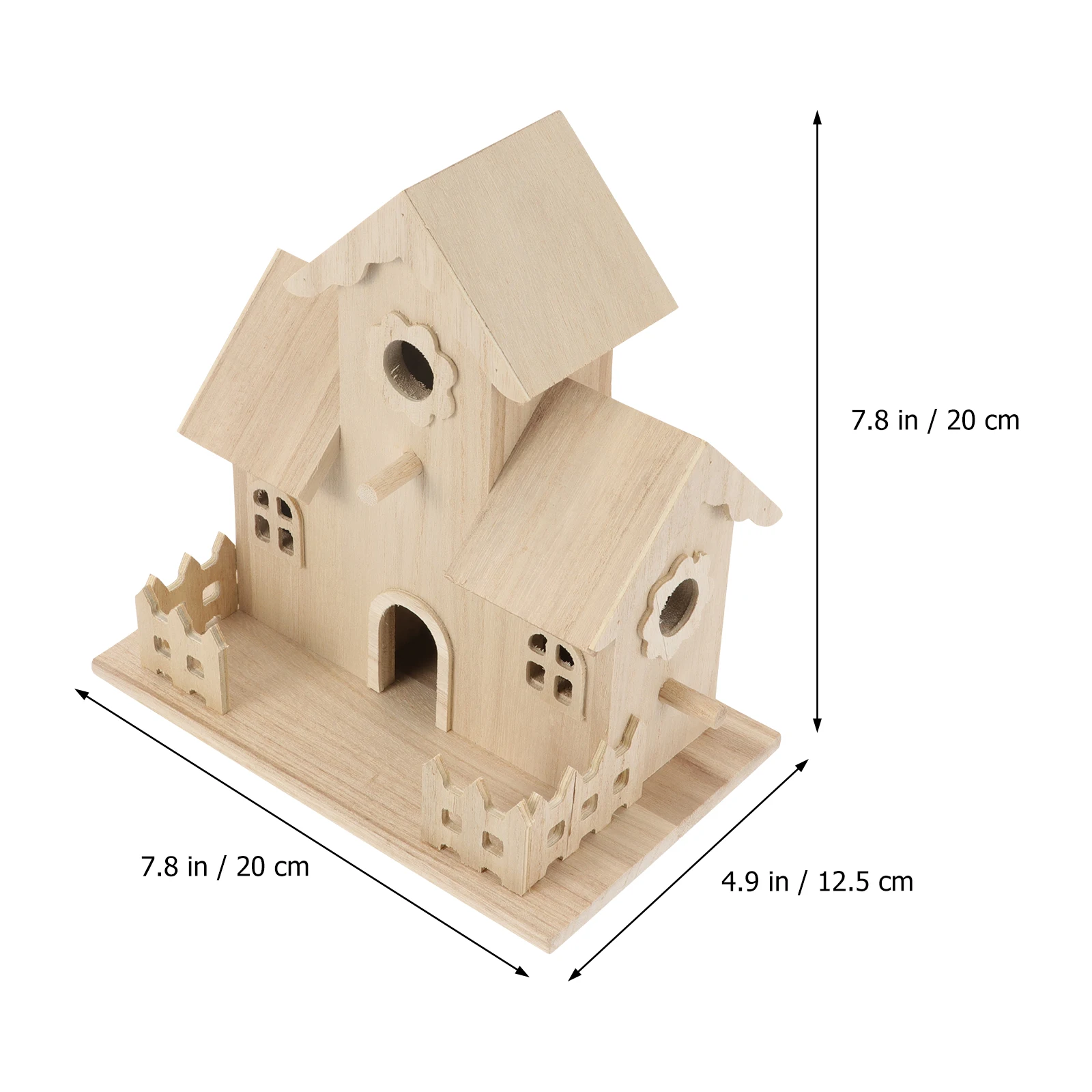 

Decorations Solid Wood Bird Nest Child Pet Houses for Wooden Hummingbird Nesting