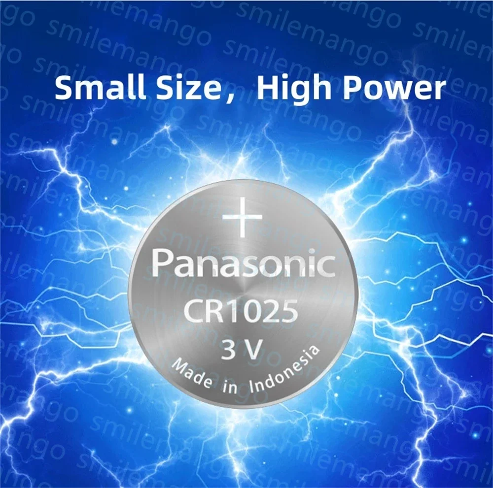 Panasonic 3V CR1025 Lithium Button Battery KL1025 BR1025 LM1025 DL1025 CR 1025 5033LC Coin Cell Watch Batteries for Toys Remote