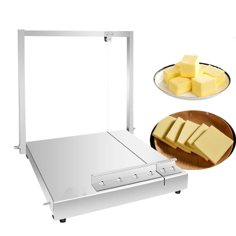 

Wholesale Kitchen Gadgets Butter Cutter Stainless Steel Wire Cheese Slicer and Cutting Board