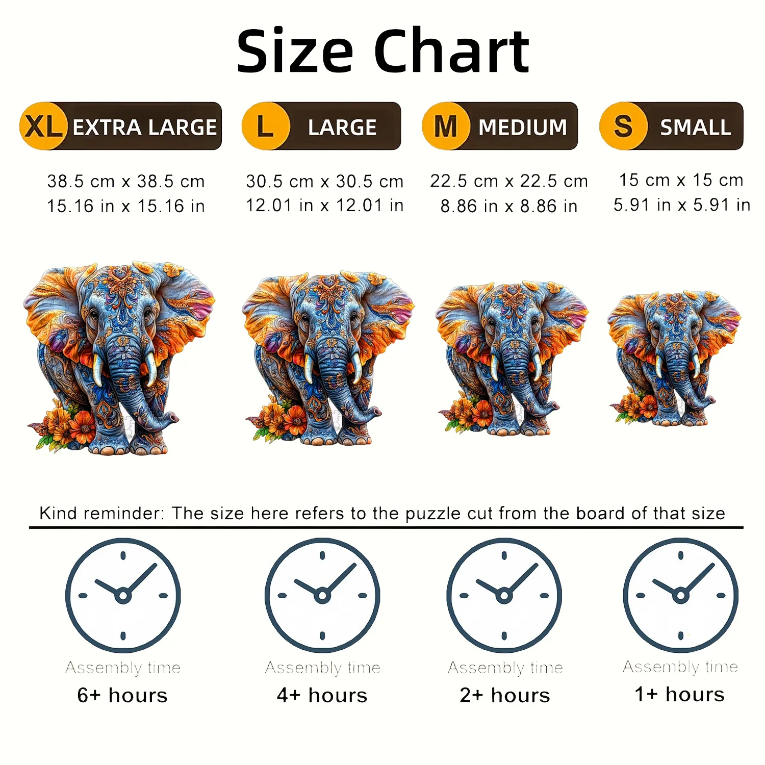 Wooden Puzzle Elephant Rabbit Unique Irregular Shape Wooden Puzzle Family Game Perfect Choice For Birthdays And Holidays