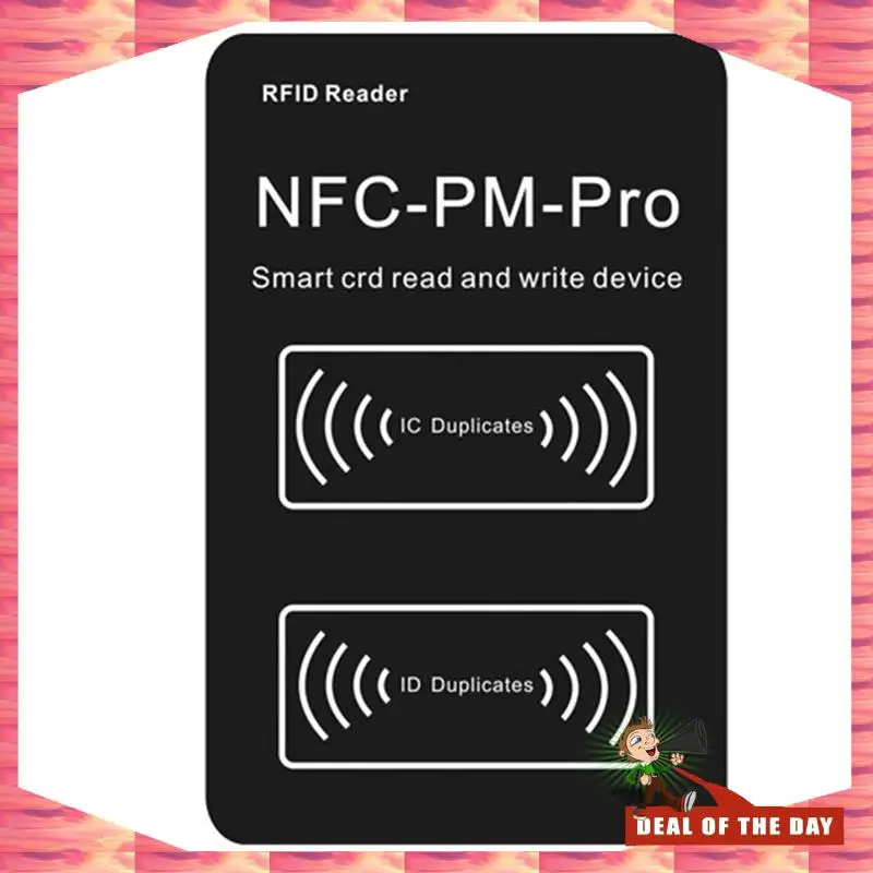 

24-часовая доставка RFID-считыватель смарт-чипов PM PRO-декодер + 5XUID-карта NFC-копировальный аппарат для ключей 13,56 МГц 125 кГц бейдж Маркер записи ID IC Tag Clo