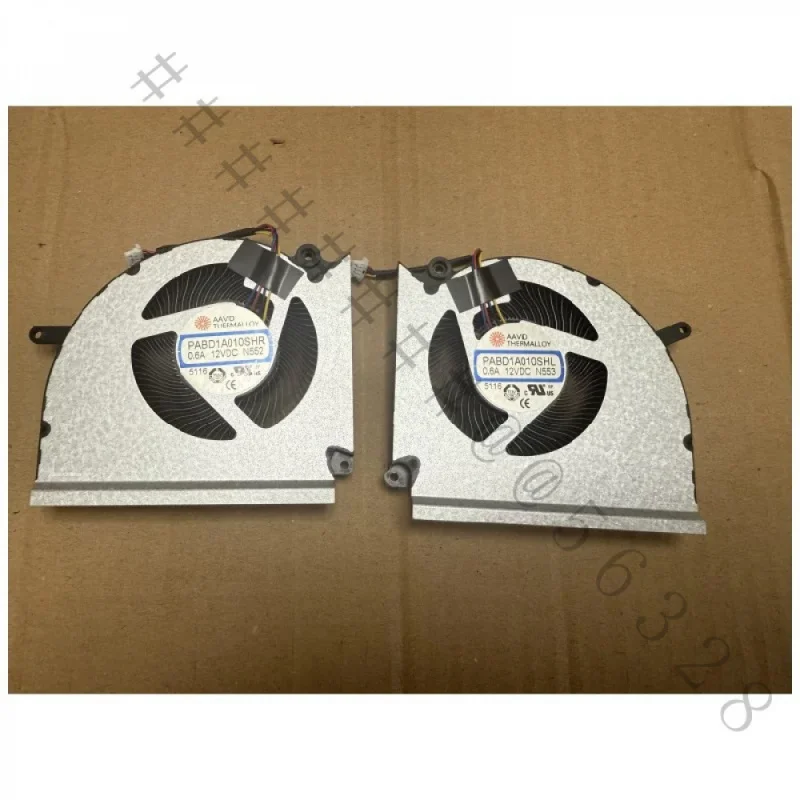 CA+New N552 N553 Left Right CPU & GPU Blower Fan For MSI Vector 17 HX MS-17S3 MS-17SL Notebook Twin Cooling Fan Assembly Spare P