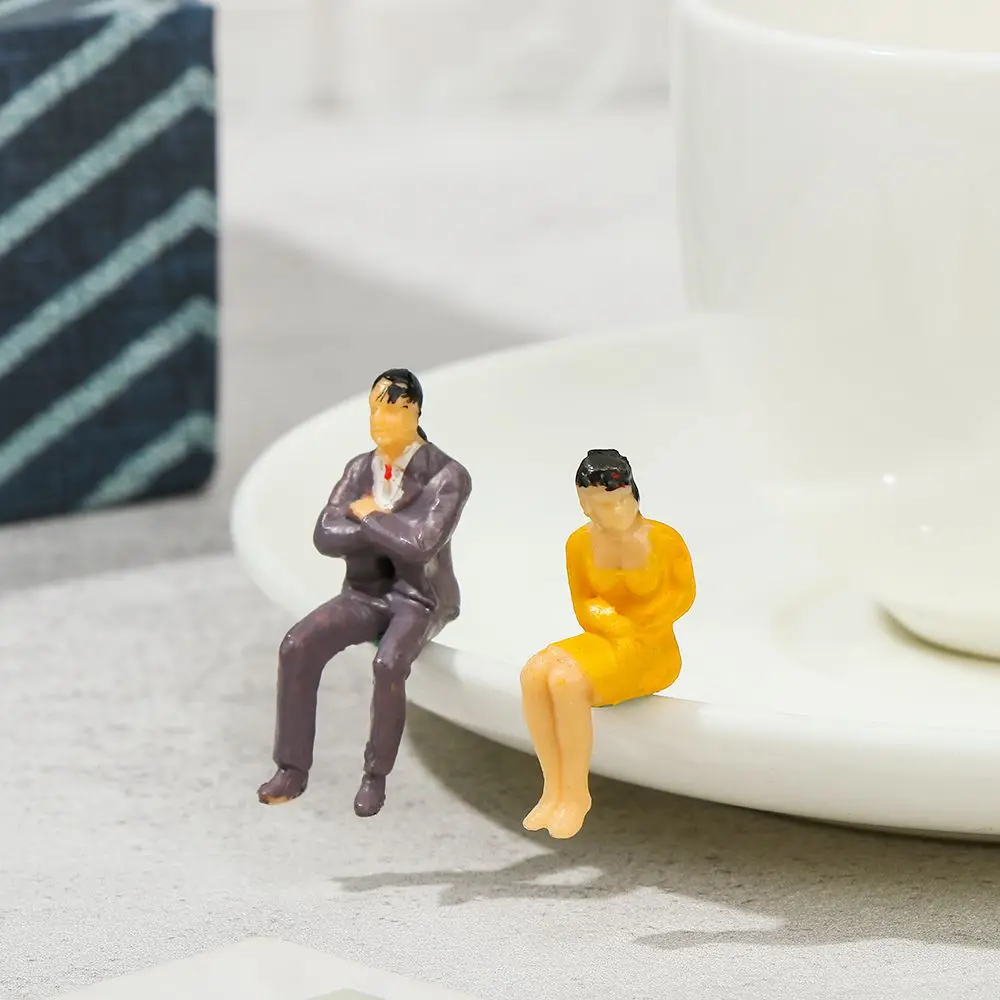 100pcs 1:200/1:100/1:150/1:75/1:50 Scale Model Building People Figures Mixed Color Colorful Standing People