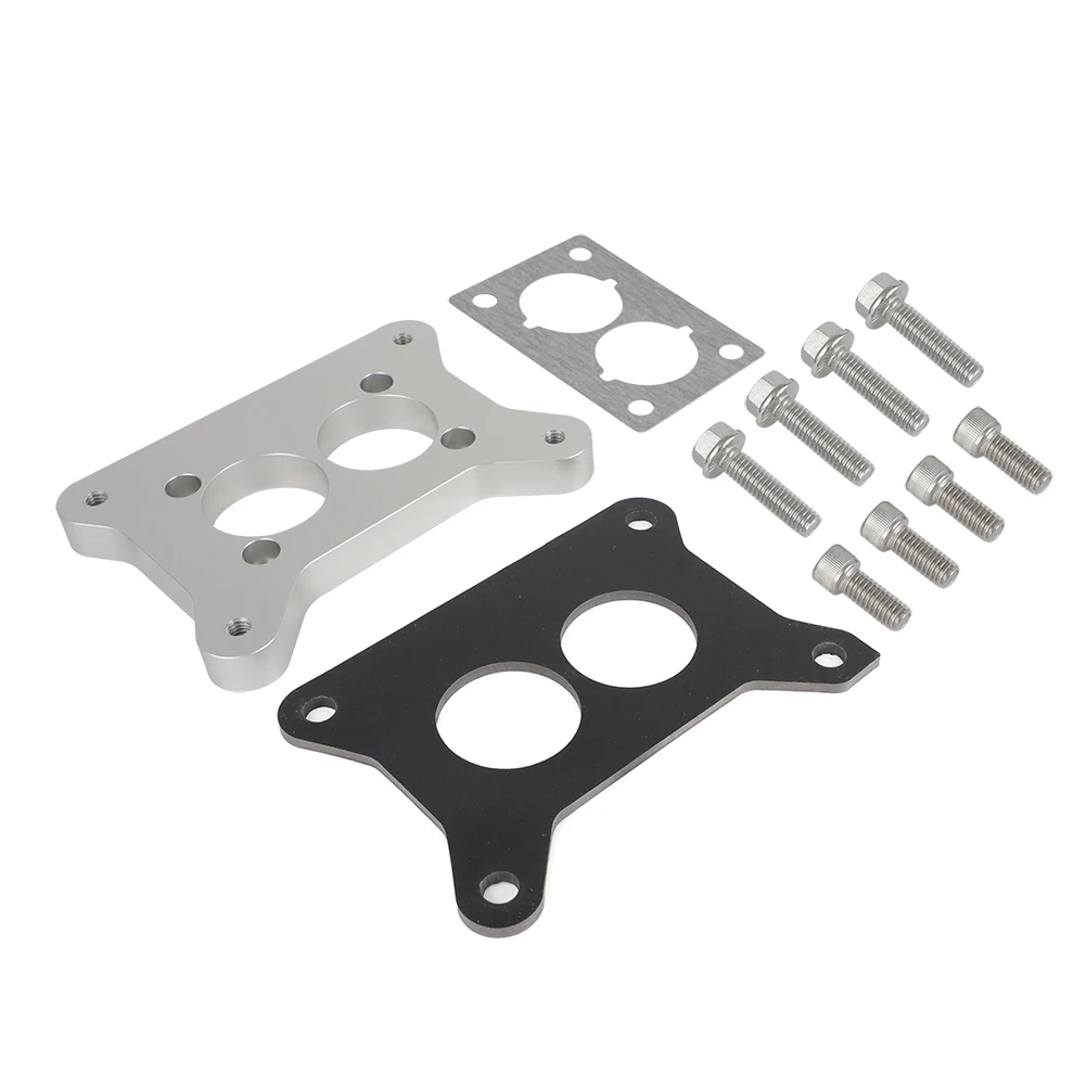 For Jeep AMC CJ 258 4.2L & Ford Motorcraft 2100 2150 Carburetor Carb Adapter Plate CNC Aluminum