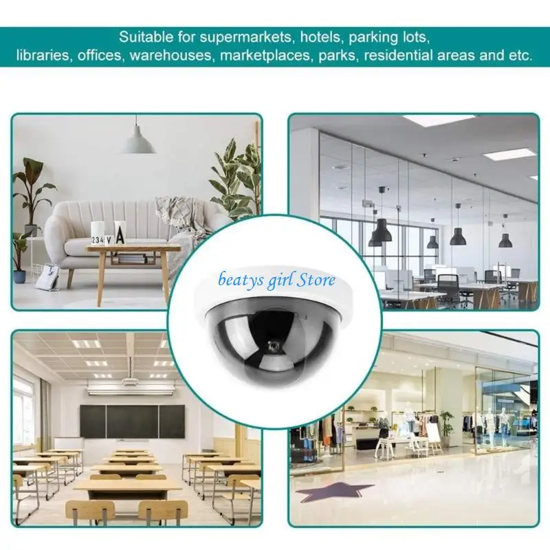 C7AB Dummy Anti Theft Camera Surveillances Lightweight ABS Housing Quick Setup For Residential Commercial Visual Deterrence