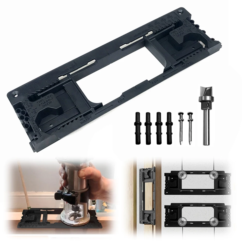 Door Hinge Template Door Hinge Jig Woodworking Hinge Slotting Locator Positioning Slot Locator for Hinge Installation