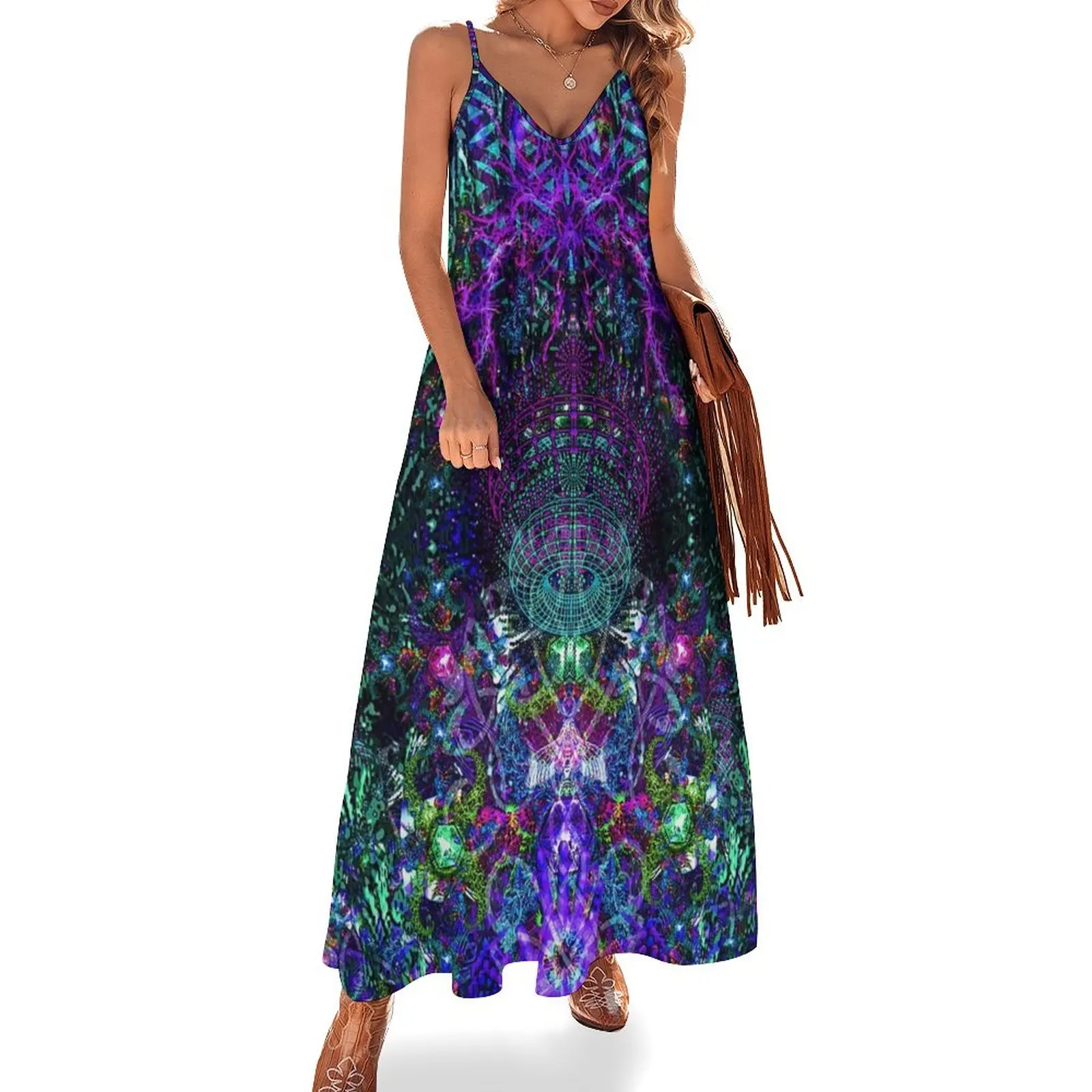 

Hands To The Cosmos Sleeveless Long Dress dress Clothing dress summer 2025 women