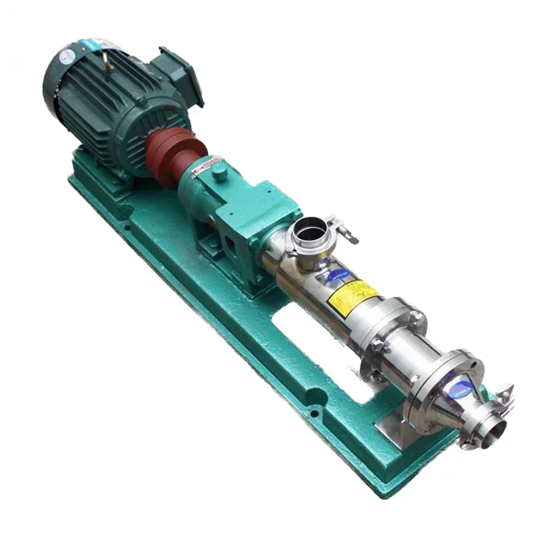 

1HP Stainless Steel SS304 Food Grade Single Screw Mono Pump High Viscosity Positive Displacement Pump