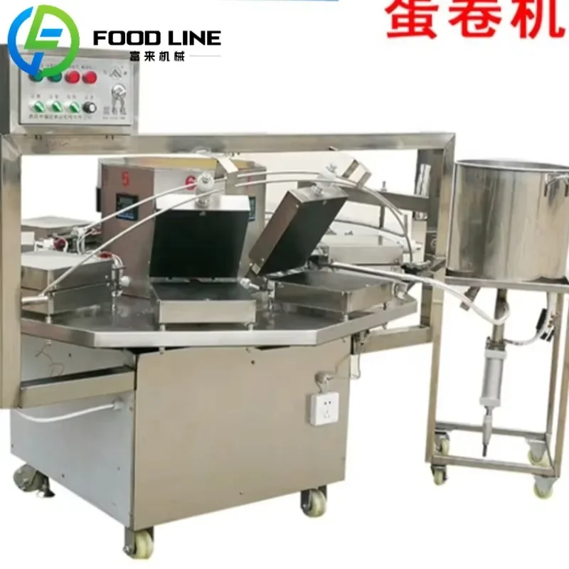 Commercial Waffle Maker Industrial Waffle Iron Waffle Cone Making Machine Stainless Steel Electric for Ice Cream Shop OME