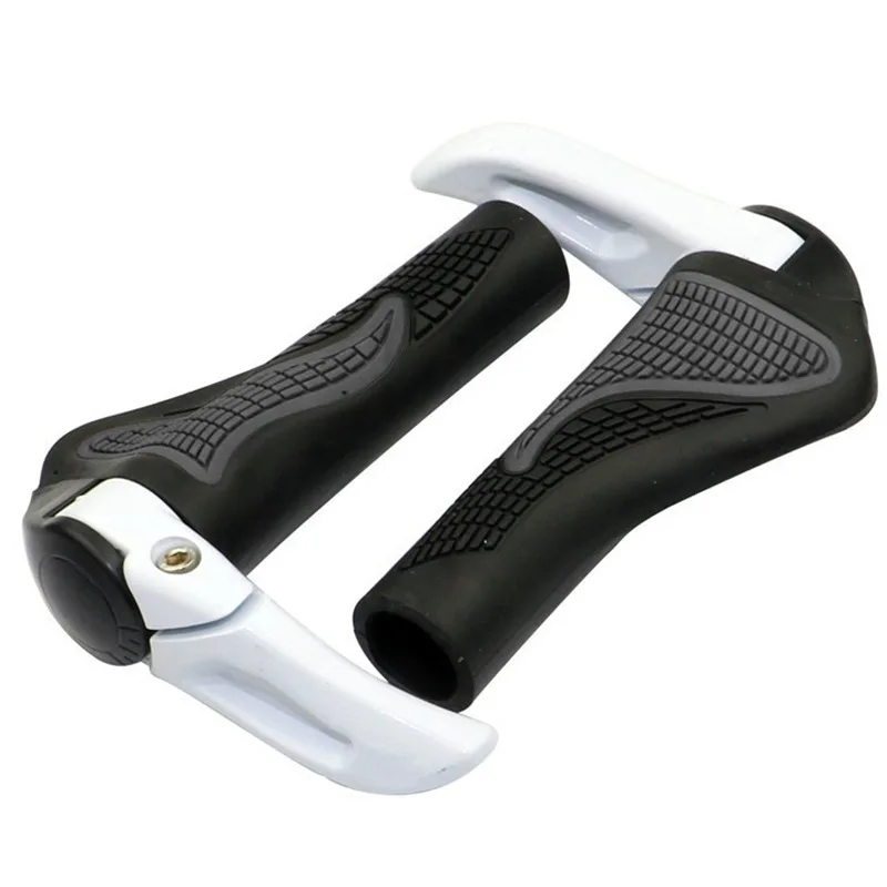 

1 Pair Bicycle on Handle Cover Aluminum Alloy Rubber Grips Bike Accessories Grip Ox Horn/ Ram's Horn Ergonomic Anti Skid Lock