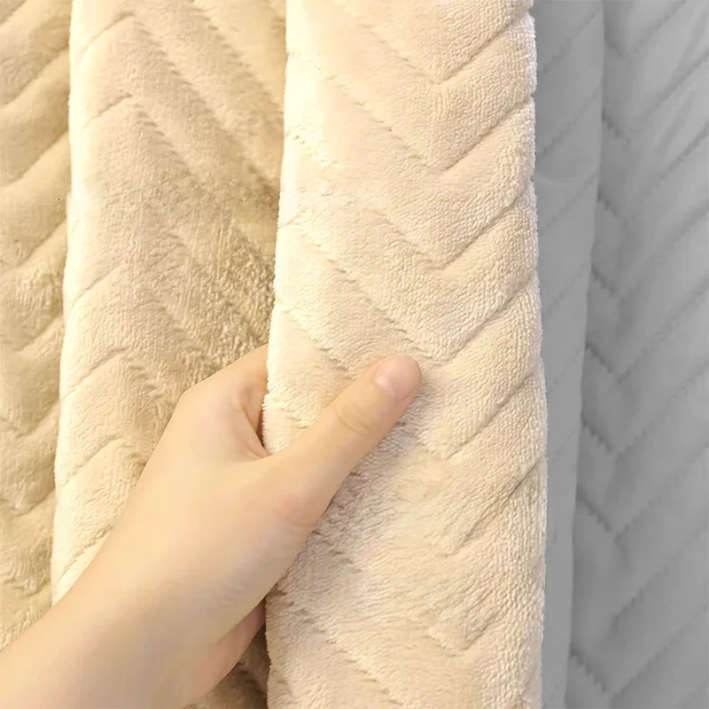 

1 шт. текстурированные шторы в елочку-термоизолированные плотные шторы с современным дизайном для окон гостиной и спальни