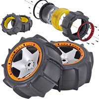 1 Pair 170X80 Sand Buster Paddle Wheel & Tires With Foam For FG  Yama Aowei   HPI 1:5 Petrol Buggy Baja 5B